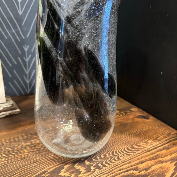 Contemporary Hand Blown Glass Vase Vintage Abstract Design Handmade Glass Art - Picture 7 of 10